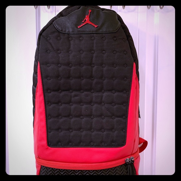 jordan backpack with shoe on bottom